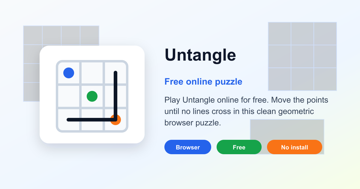 解缠(untangle) (Planarity) - 免费在线益智游戏